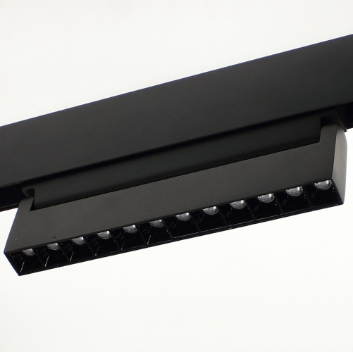 Магнитный трековый линзованный поворотный светильник 12W 22CM LUX