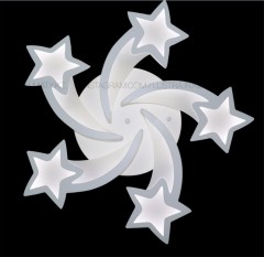 Современная LED люстра &quot;Звезды&quot;