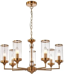 Люстра SvetAlmaty 2927-7P, цоколь E14, цвет латунь