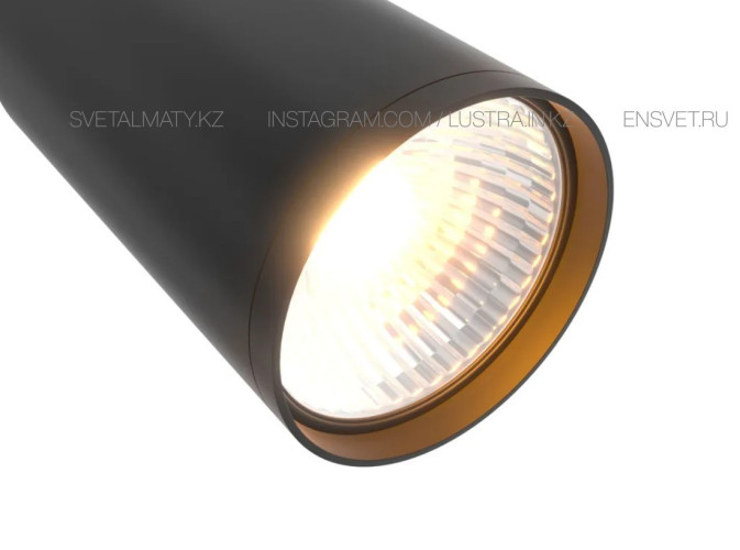 Компактный черный трековый светильник с заменяемой лампой GU10 (LUX качество)