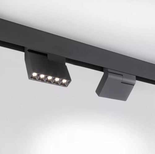 Магнитный трековый линзованный поворотный светильник 6W 12CM PRO