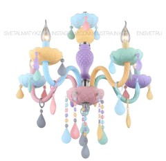 Люстра разноцветная на 5 ламп. Код товара: S1196-5