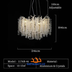 Постмодернизированная роскошная люстра D-7106/460 CR