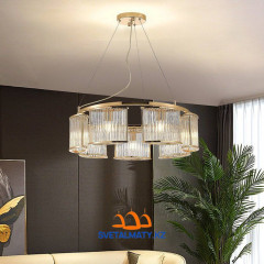 Подвесная стеклянная люстра D-7137/7