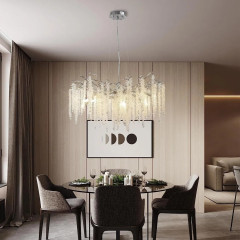 Современная хрустальная люстра в виде ветки D-7107/80 CR