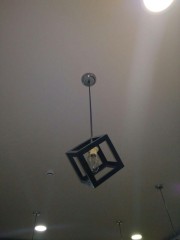 Люстра одноламповая &quot;Черный кубик&quot;