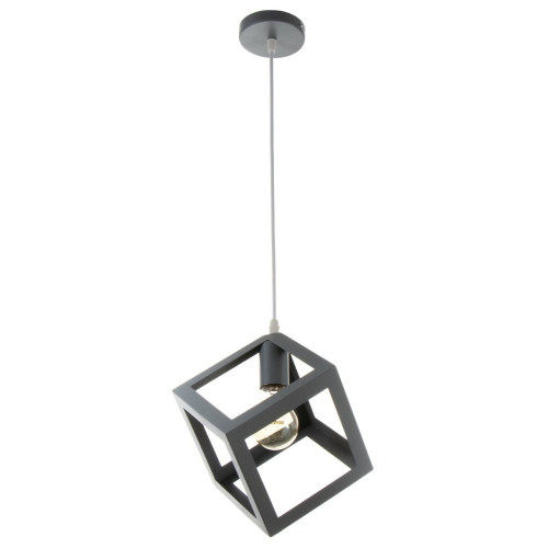 Люстра одноламповая "Черный кубик"