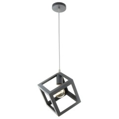 Люстра одноламповая &quot;Черный кубик&quot;