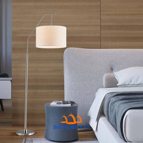 Американский серебристый напольный светильник