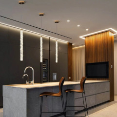 Подвесной светильник из искусственного кристалла T10/43 см