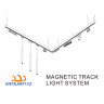 Магнитный трековый матовый поворотный светильник 6W 12CM LUX