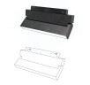 Магнитный трековый матовый поворотный светильник 6W 12CM LUX