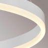 Белая LED люстра Кольца 60+40см