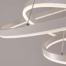 Белая LED люстра Кольца 60+40см