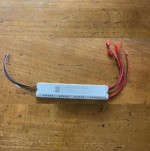 LED-драйвер 432W (40-72Вт × 6 каналов) для двухцветной люстры с голосовым управлением и приложением