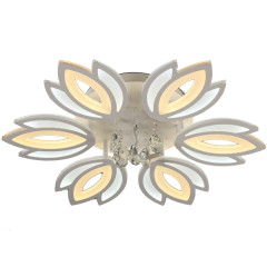 Хрусталь аспалары бар 6 шамды LED люстра