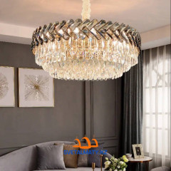 Дымчато-серая хрустальная люстра 7034/750 G-GREY