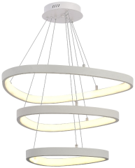 Подвесная LED люстра в виде треугольника D-5036/600+500+400 WT