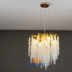 Современная хрустальная люстра в виде ветки D-7107/460 GD