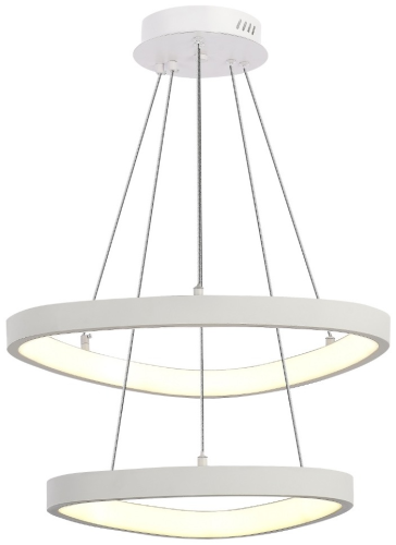 Подвесная LED люстра в виде треугольника D-5036/500+400 WT