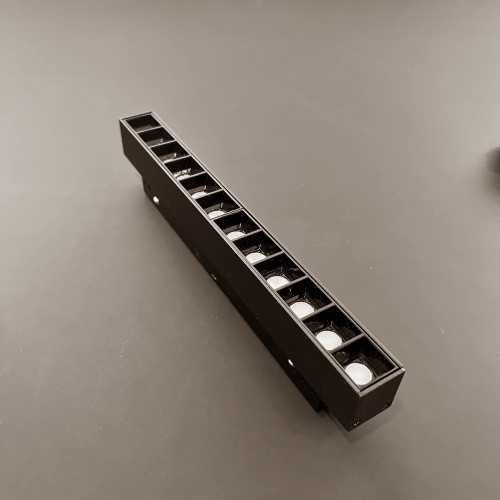 Магнитный трековый светильник линейный с линзами 12W 22CM LUX