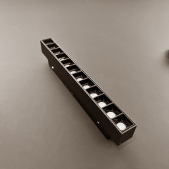 Магнитный трековый светильник линейный с линзами 12W 22CM LUX