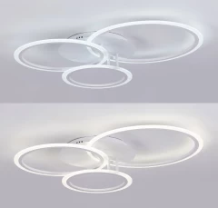 Люстра светодиодная в современном стиле белая