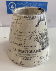 Абажур для люстры &quot;Париж старая газета&quot;