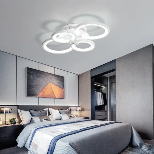 Современный потолочный светильник L605-2+2 WT