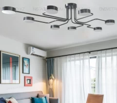 Потолочная люстра &quot;Паук&quot; в скандинавском стиле на 8 ламп