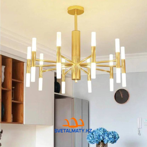 Люстра в современном стиле на 20 ламп, цвет золото A0020-20 GD