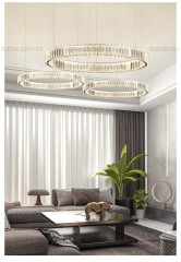 Люстра хрустальная на 3 кольца. Код: D941-80*60*40СH