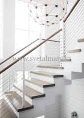 Подвесная светодиодная люстра нейтральный свет, регулируемая высота, 32 Вт, серебристый