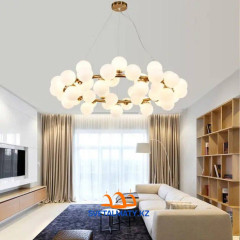 Подвесная люстра в форме шара