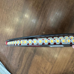 Гибкая двухцветная светодиодная лента JS LED 12м 160 LED/m для люстр