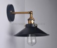 Черная с латунью лофт настенная бра Retro Wall Old Copper Metal