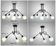 Люстра в стиле Loft черная на 3 лампочки