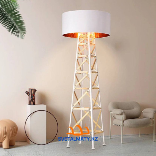 Классическая железная лампа в стиле лофт, арт-стоя с Эйфелевой башней