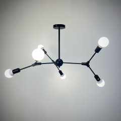 Люстра в стиле Лофт на 6 лампочек