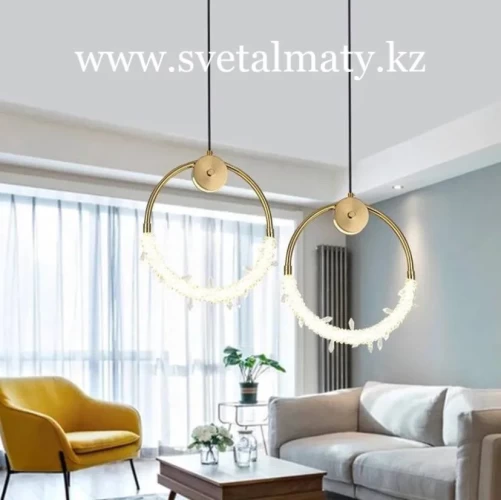 Современная Золотая хрустальная люстра, прикроватная лампа