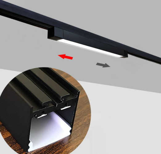 Линейный трековый светильник матовый LUX 30W-40W 3CCT