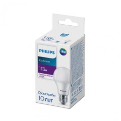 PHILIPS Лампа EcohomeLED Bulb 11W 950lm E27 840 Нейтральный цвет