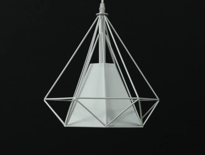 Одноламповый светильник в стиле LOFT белый