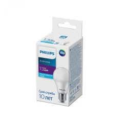 PHILIPS Лампа EcohomeLED Bulb 13W 1250lm E27865 Холодный цвет