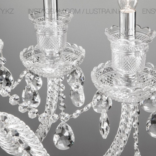 Люстра подвесная хрустальная на 8 ламп