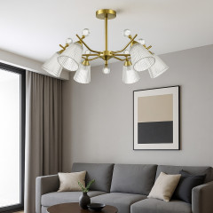 Люстра потолочная N6221/6 COP D715×H335 мм, E27 