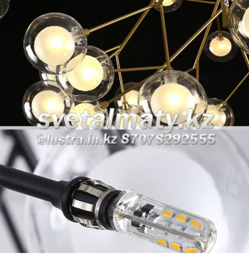 Люстра в стиле Modern на 36 ламп золото YY01-36 GD