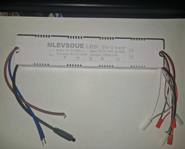 LED Драйвер NLEVSOUE CX-37-60W x6 175-265VAC 110-210VDC 220mA