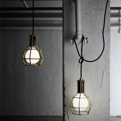 Черный подвес Retro Model H GOLD EDITION