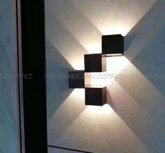 Настенный светодиодный светильник &quot;Кубики&quot; (Белый и Черный) 4000K
